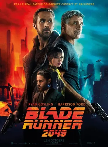 Voici l'affiche du film Blade Runner 2049.