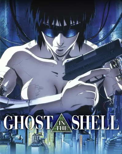 Voici l'affiche du film d'animation Ghost in the Shell.